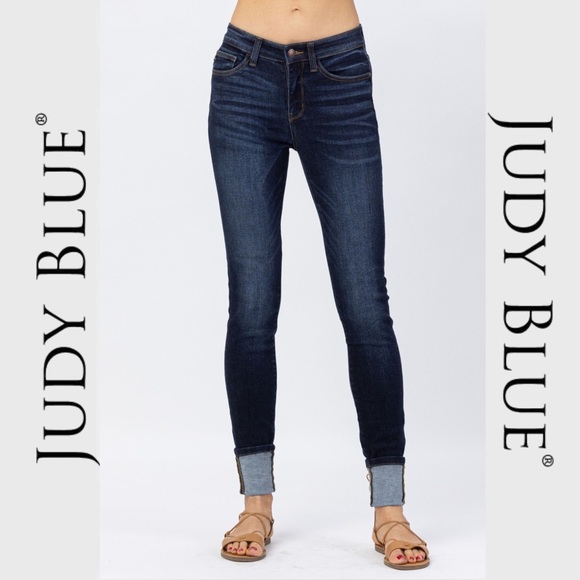 Judy Blue Denim - JUDY BLUE | Long Inseam (34”) Dark Wash Skinny Jeans - NWT